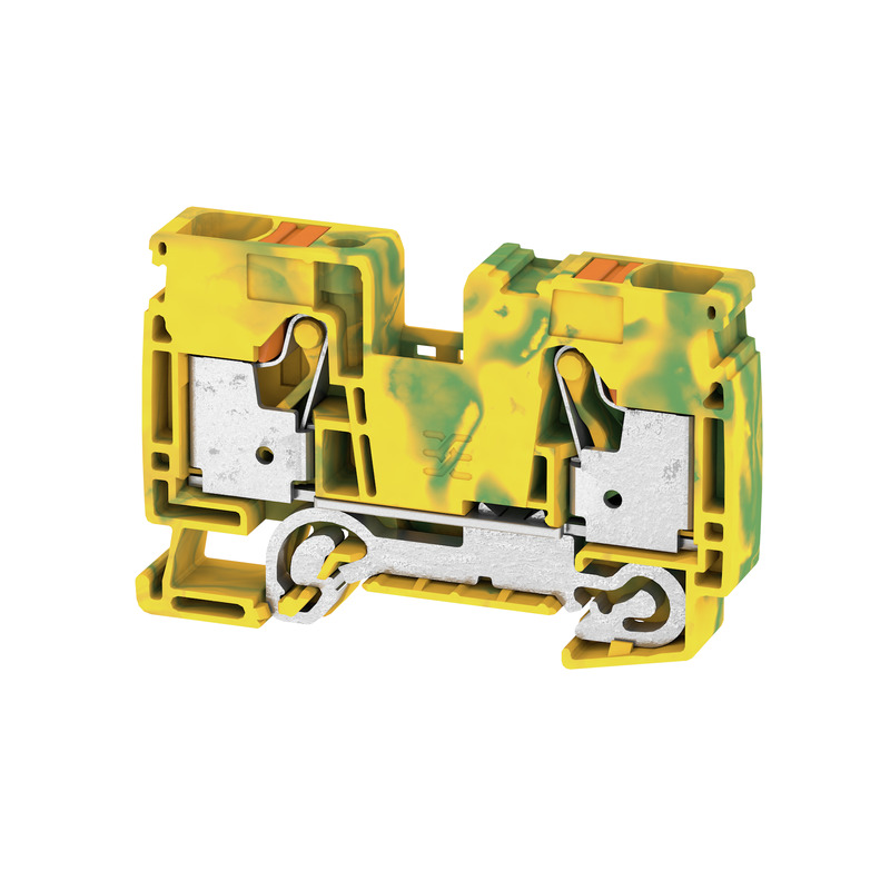 image of >Terminal Block Connector 2 Position Ground, Earth Green, Yellow 6-18 AWG>2494010000