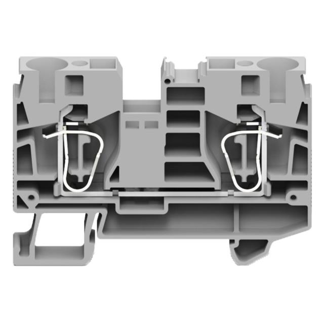 image of >Terminal Block Connector 2 Position Feed Through Gray 6-24 AWG>REB-A2E-GY