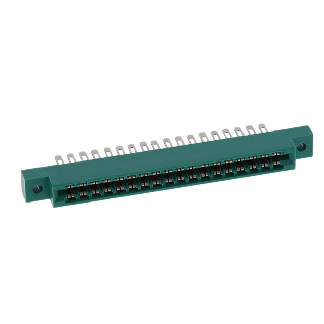 image of >36 Position Female Connector Non Specified - Dual Edge Gold 0.156" (3.96mm) Green>305-036-500-202