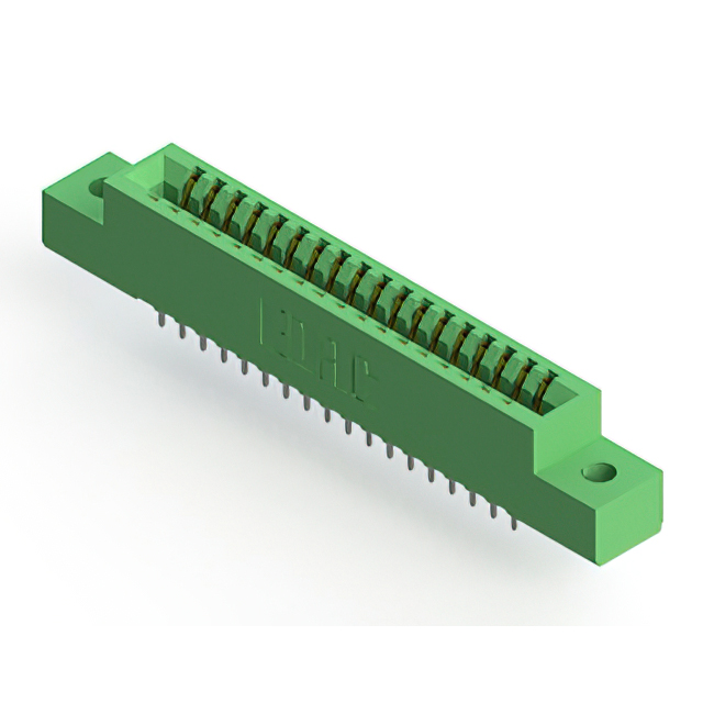 image of >36 Position Female Connector Non Specified - Dual Edge Gold 0.100" (2.54mm) Green>341-036-520-202
