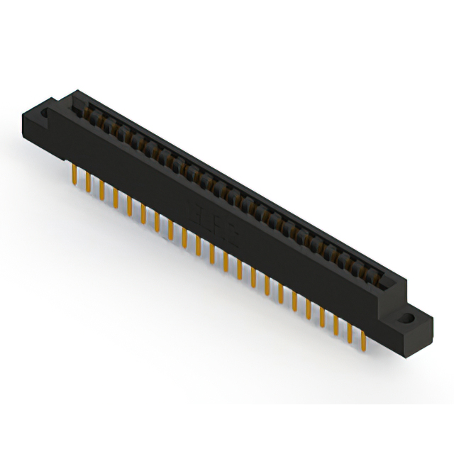 image of >44 Position Female Connector Non Specified - Dual Edge Gold 0.156" (3.96mm) Black>357-044-520-202