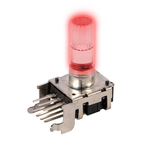 image of >Rotary Encoder Mechanical 24 Quadrature, 2-Bit Right Angle>12CE2N25B24B24