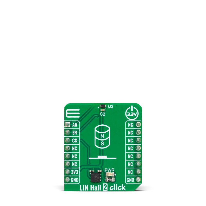 image of >TMAG5253 Magnetic Hall Effect Sensor mikroBUS™ Click™ Platform Evaluation Expansion Board>MIKROE-5932