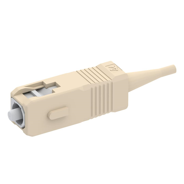 image of >Fiber Optic Plug Connector SC Simplex 125µm Beige>F728103100