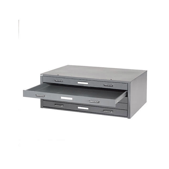 image of >Gray Steel 40-3/4" W x 28-3/8" D x 16" H Flat File>506825GY