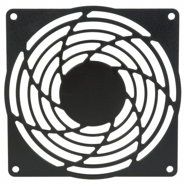 image of >120mm Sq Fan Finger Guard Plastic 5 Rings>09122-G