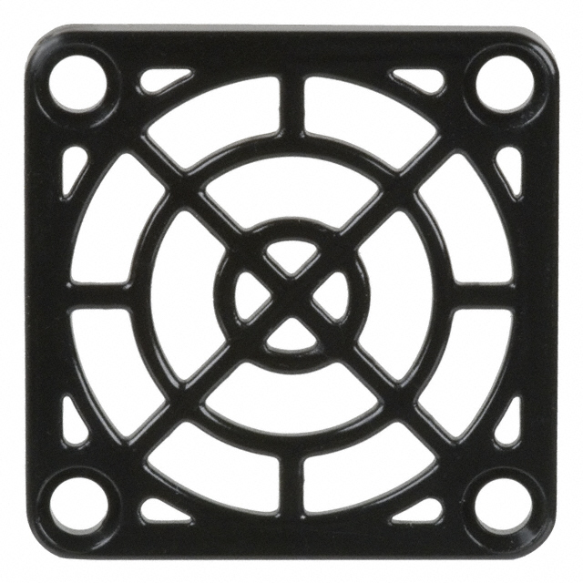 image of >40mm Sq Fan Finger Guard Plastic 3 Rings>09150-G