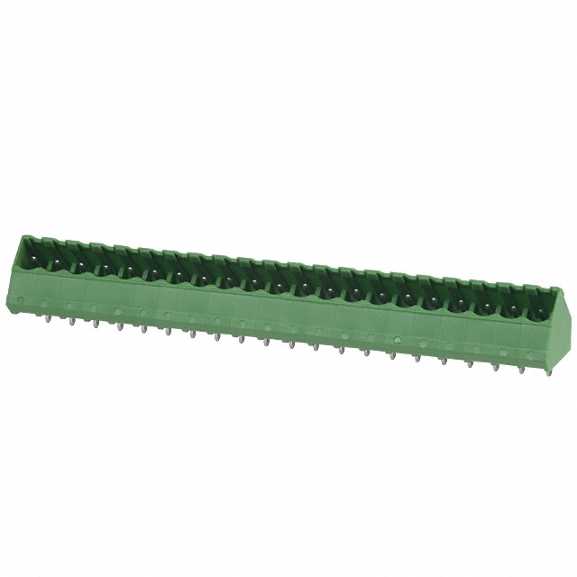 image of >21 Position Terminal Block Header, Male Pins, Shrouded (4 Side) 0.200" (5.08mm) 45° 45° Solder>EDSTLZ990/21