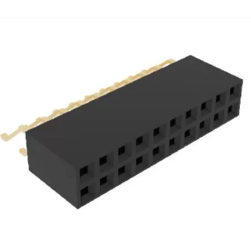 image of >42 Position Header Connector 0.100" (2.54mm) Surface Mount, Right Angle Gold>A-BL-254DA42-085GSR1