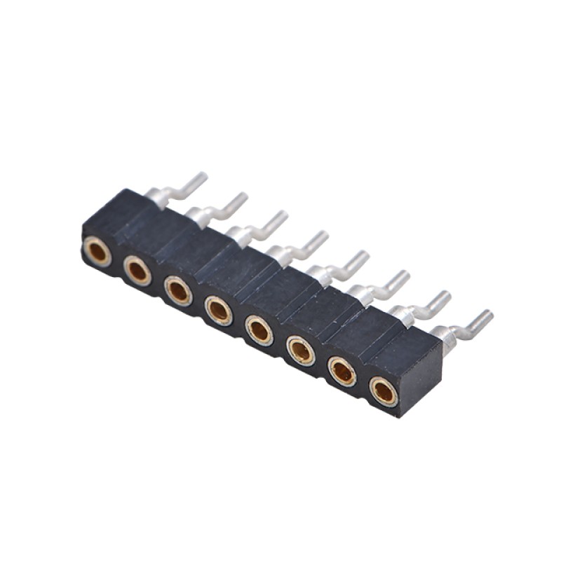 image of >11 Position Header Connector 0.079" (2.00mm) Surface Mount, Right Angle Gold>A-BL200EA11-028-GSR1