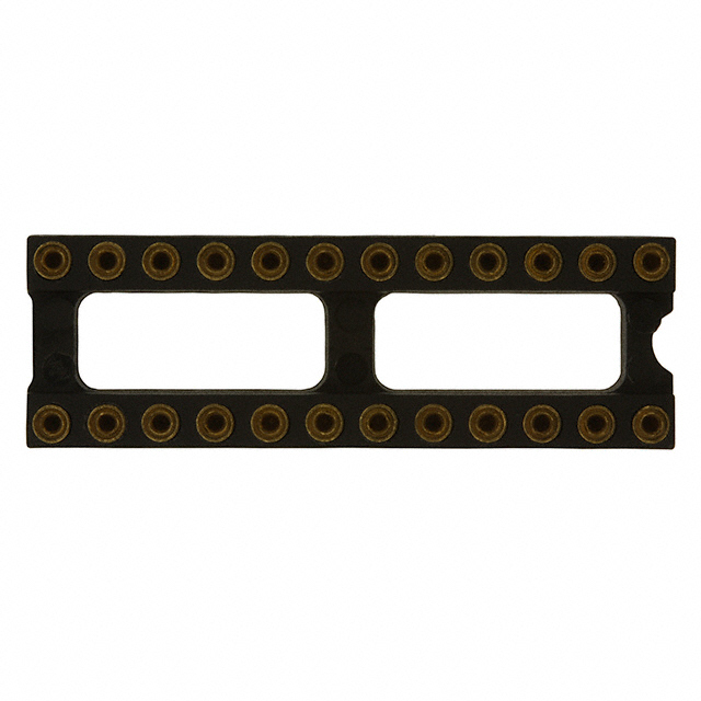 image of >24 (2 x 12) Pos DIP, 0.3" (7.62mm) Row Spacing Socket Gold Through Hole>123-13-324-41-001000