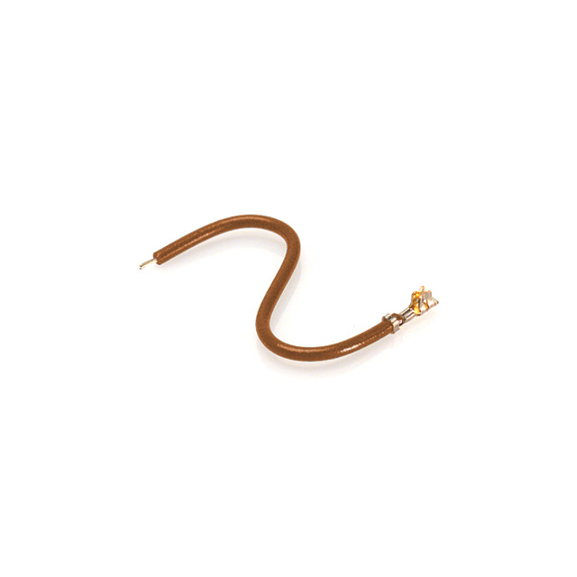image of >Brown 26 AWG Jumper Lead Socket to Cable (Round) Tin 12.0" (304.8mm)>H2BXT-10112-N6