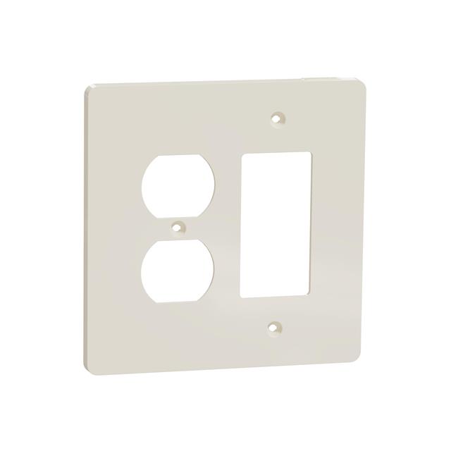 image of >4 Port Faceplate Frame Almond, Light Double Gang>SQWS802452LA