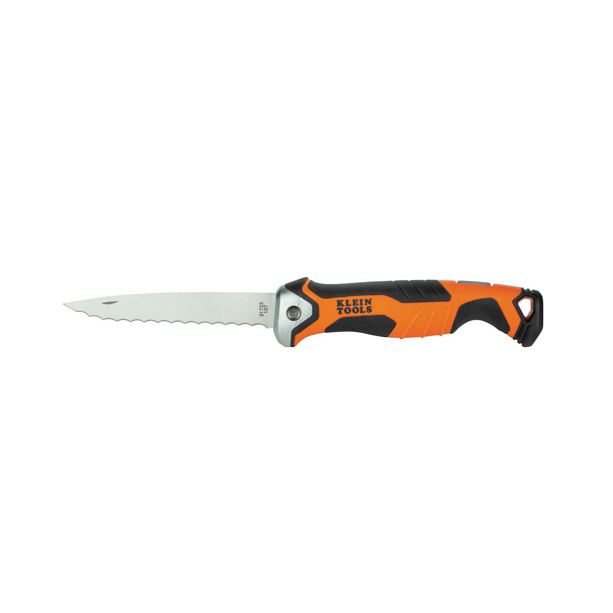 image of >Knife, Pocket Folding, Locking Blade, Non-Slip, Serrated, Stainless Steel 1>31733