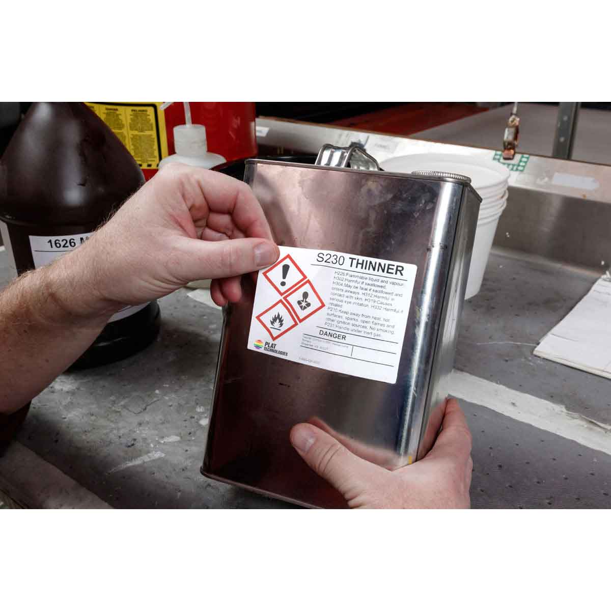 image of Labels, Stickers, Decals - Blank>J50C-6000-2595