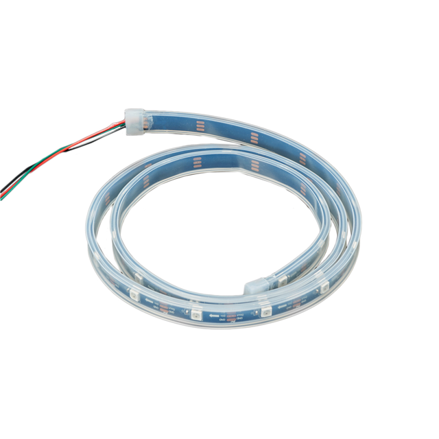 image of >Addressable Lighting Neopixel 30 LED Strip (Black) PWM Red, Green, Blue (RGB)>4801