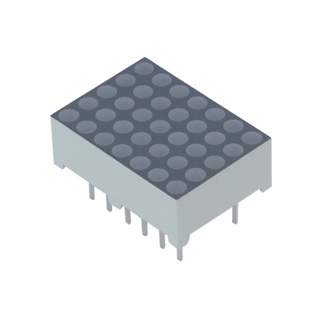 image of >Dot Matrix Display Module 5 x 7 Common Anode Row, Common Cathode Column Green 2.1V 0.50" L x 0.70" W x 0.25" H (12.66mm x 17.74mm x 6.30mm)>LTP-757G