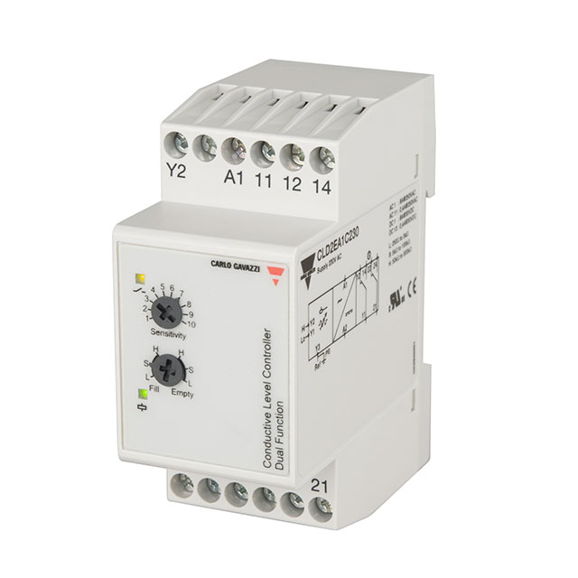 image of >Liquid Level Controller High/Low Level DPDT (2 Form C) 115VAC DIN Rail>CLD2EA1C115