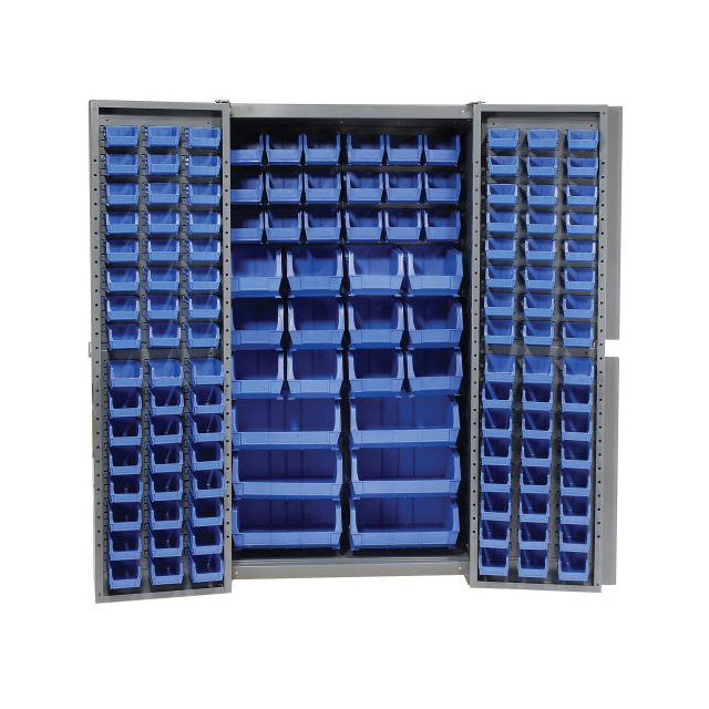 image of >Gray, Blue Bins 16 Gauge Steel, Plastic Bins Cabinet/Bins>662147BL