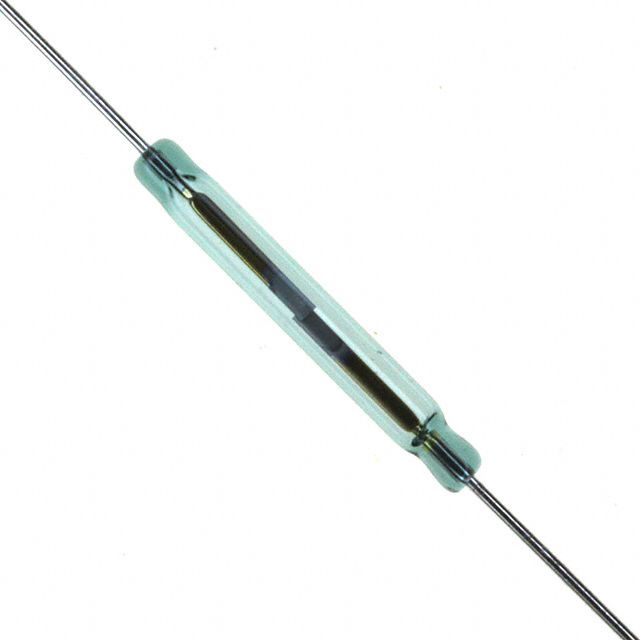 image of >Glass Body Reed Switch SPST-NO 27 ~ 33AT Operate Range 20W 700mA (AC), 1A (DC) 140 V Through Hole>MLRR-3-27-33
