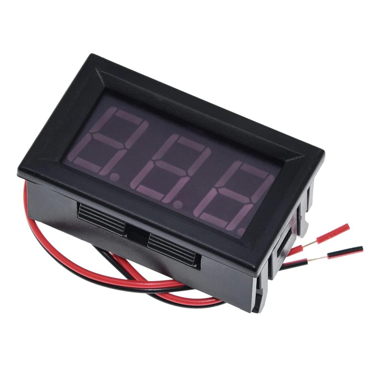 image of >Voltmeter LED - Red Characters Display Panel Mount>26783