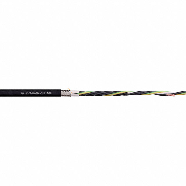 image of >4 Conductor Multi-Conductor Cable Black 14 AWG Foil, Braid Enter Number of Feet in Order Quantity>CF35-UL-25-04