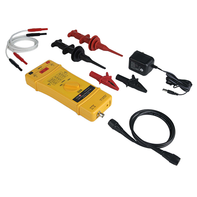 image of >100:1, 1000:1 Active Differential 35MHz 39.370" (1000.00mm) Black, Red, Yellow Oscilloscope Probe Test Lead 50M Input Resistance 7500V (7.5kV) (DC + AC Peak)>CT4076-NA