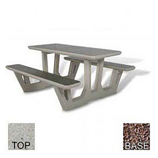 image of >Tan Concrete Standard Table>PT-58-POLI TAN-RED