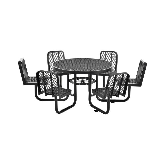 image of >Black Carousel Table with Chairs>277590BK