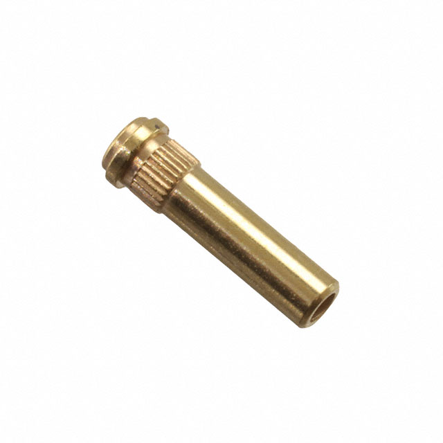 image of >Pin Receptacle Connector 0.037" ~ 0.043" (0.94mm ~ 1.09mm) No Tail Press-Fit, Knurled>6237-0-19-15-18-27-10-0