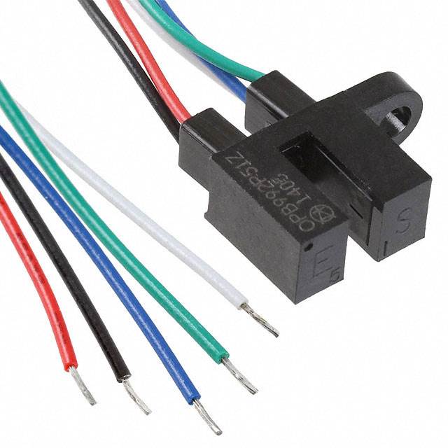 image of >Optical Sensor Through-Beam 0.125" (3.18mm) Module, Wire Leads>OPB992P51Z