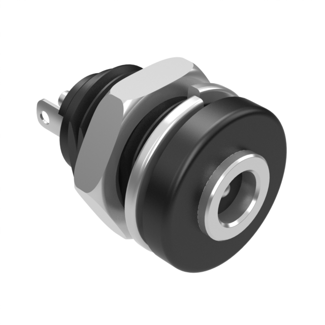 image of >Power Barrel Connector Jack 1.10mm ID (0.043"), 3.50mm OD (0.138") Panel Mount>54-00264