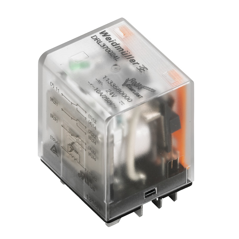 image of >General Purpose Relay 3PDT (3 Form C) 24VDC Coil Socketable>2765220000