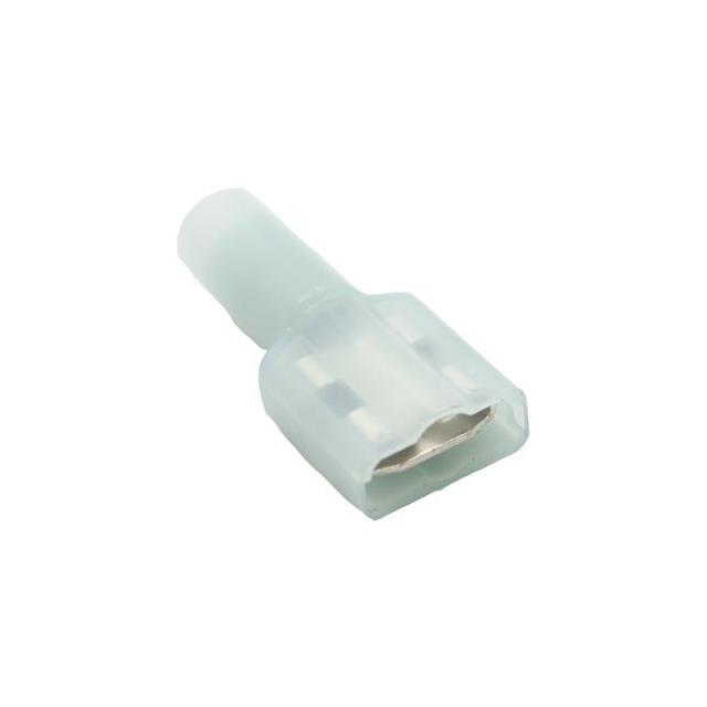 image of >0.250" (6.35mm) Quick Connect Male 14-16 AWG Crimp Connector Fully Insulated>BU-190040005