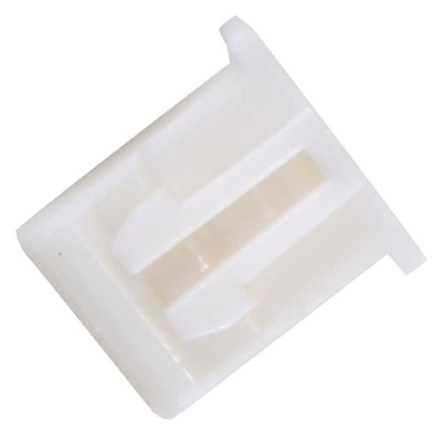image of >4 Rectangular Connectors - Housings Plug White 0.098" (2.50mm)>A-WBH-L004EG-04CB01