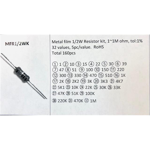 image of Resistor Kits>MFR1/2WK 