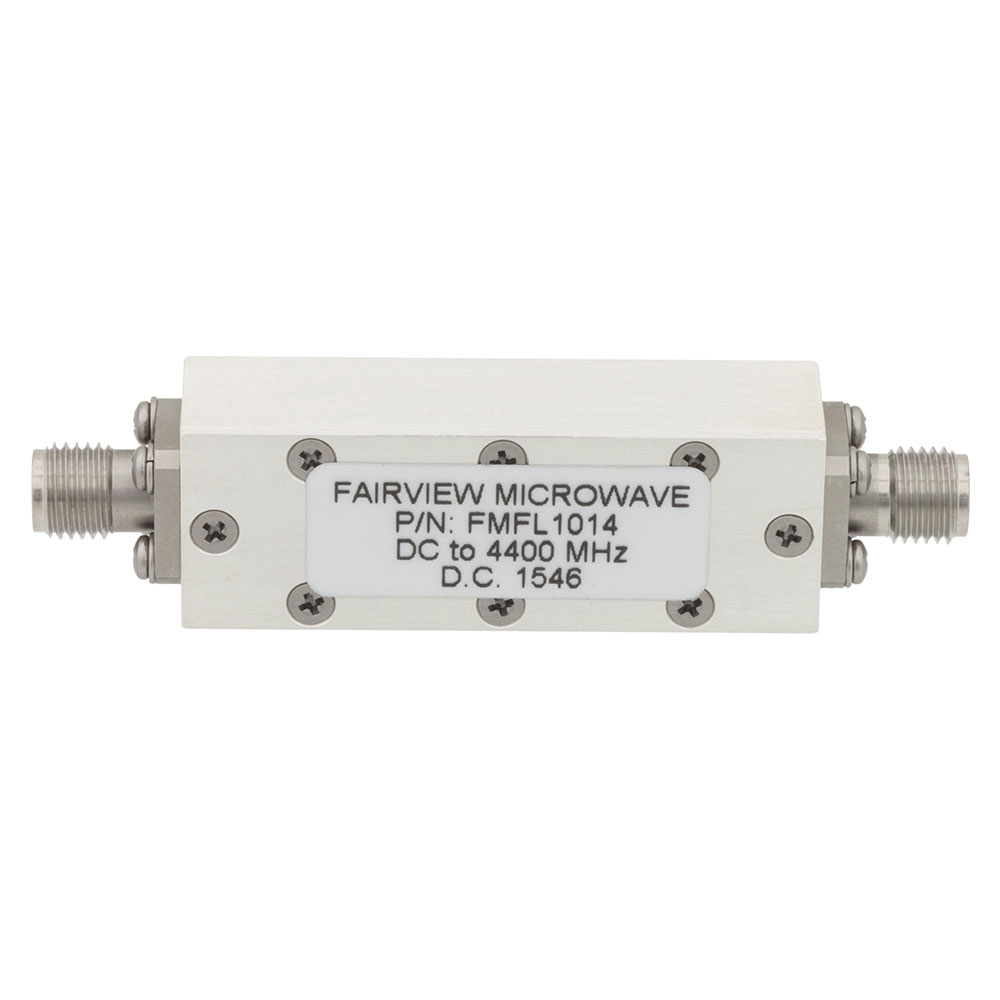 image of >2.2GHz Center Frequency Low Pass RF Filter (Radio Frequency) 4.4GHz Bandwidth 1.5dB Module, SMA Connectors>FMFL1014