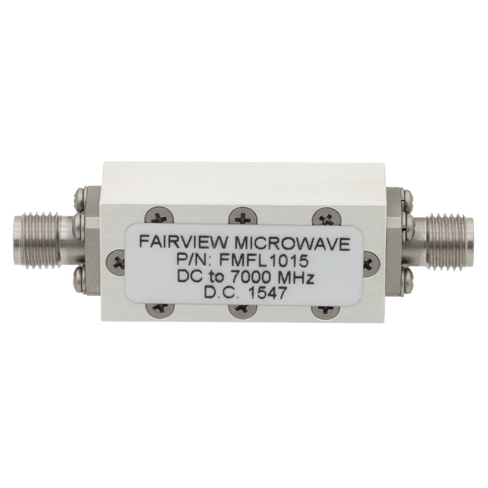 image of >3.5GHz Center Frequency Low Pass RF Filter (Radio Frequency) 7GHz Bandwidth 1.5dB Module, SMA Connectors>FMFL1015