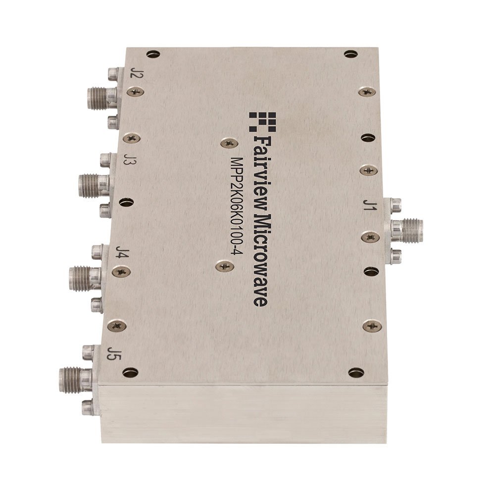 image of >RF Power Divider 2 GHz ~ 6 GHz Isolation (Min) 10dB, 5° Imbalance (Typ), 1.3 VSWR (Max) Module, SMA Connectors>MPP2K06K0100-4