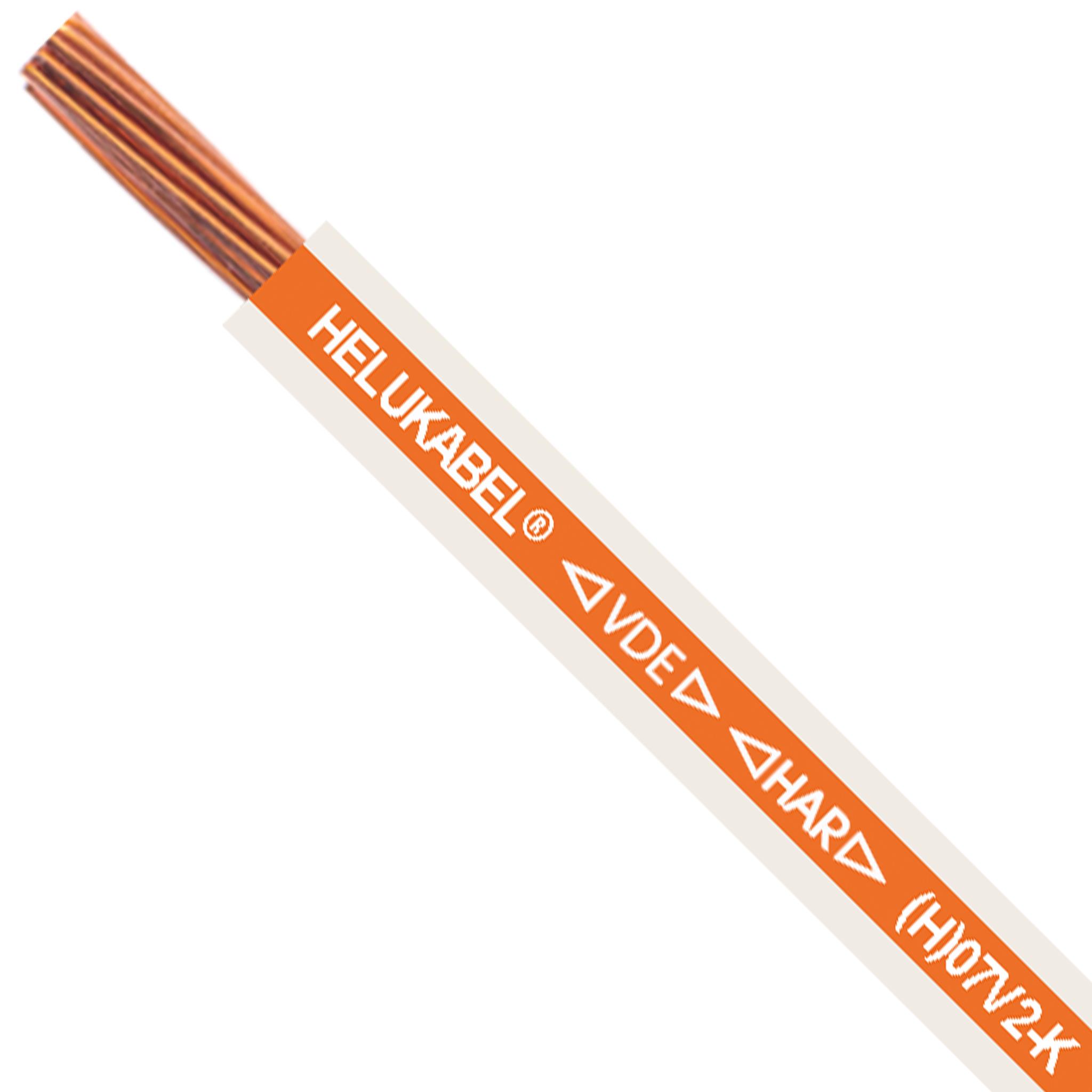 image of >14 AWG Hook-Up Wire Orange, White>63425