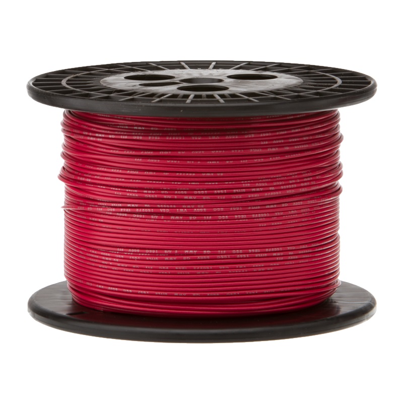 image of >12 AWG Hook-Up Wire 65/30 Red 600V 1000.0' (304.8m)>12UL3173STRRED1000