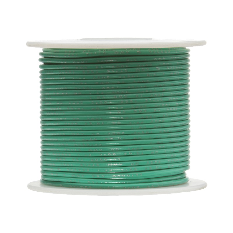 image of >22 AWG Hook-Up Wire 7/30 Green 600V 100.0' (30.5m)>22UL3173STRGRE100