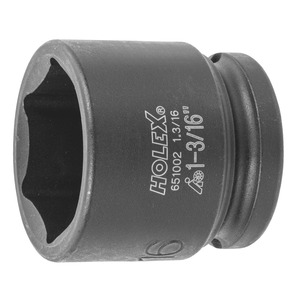 image of >Socket, Impact 6 Point Socket Shallow Socket 1-3/16" 1.57" (40mm)>651002 1.3/16