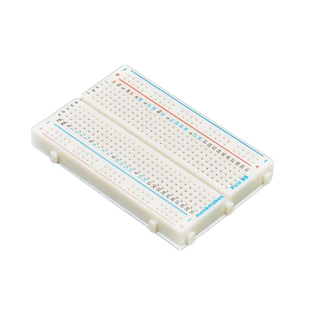 image of >Solderless Breadboard Terminal Strip (No Frame) 3.20" x 2.10" (81.3mm x 53.3mm)>5422