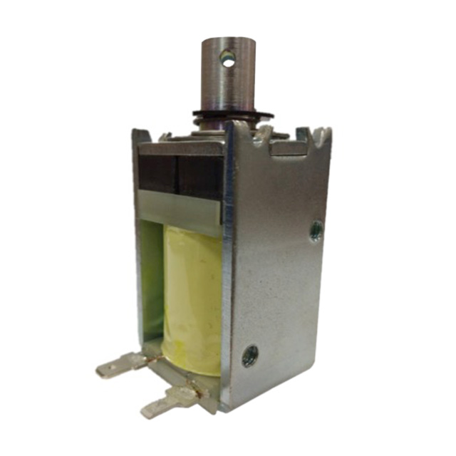 image of >Intermittent Duty Solenoid Open Frame Latching (Pull) Type 0.750" (19.05mm) Stroke 18VDC Chassis Mount>DSML-1153-18E