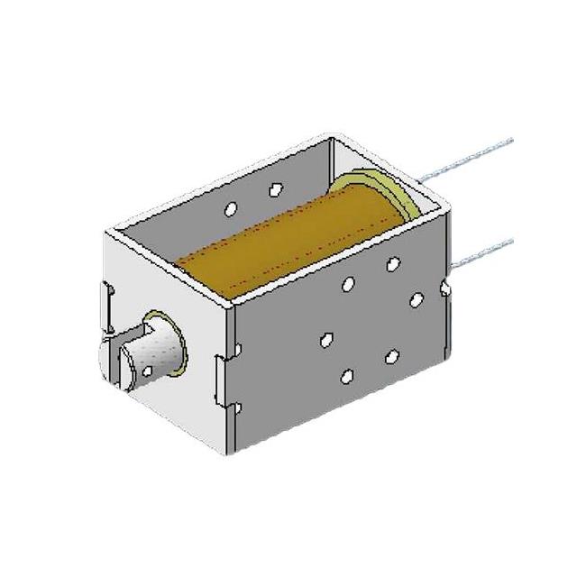 image of >Continuous Duty Solenoid Open Frame (Pull) Type 1.250" (31.75mm) Stroke 5VDC Chassis Mount>DSOL-1367-05C