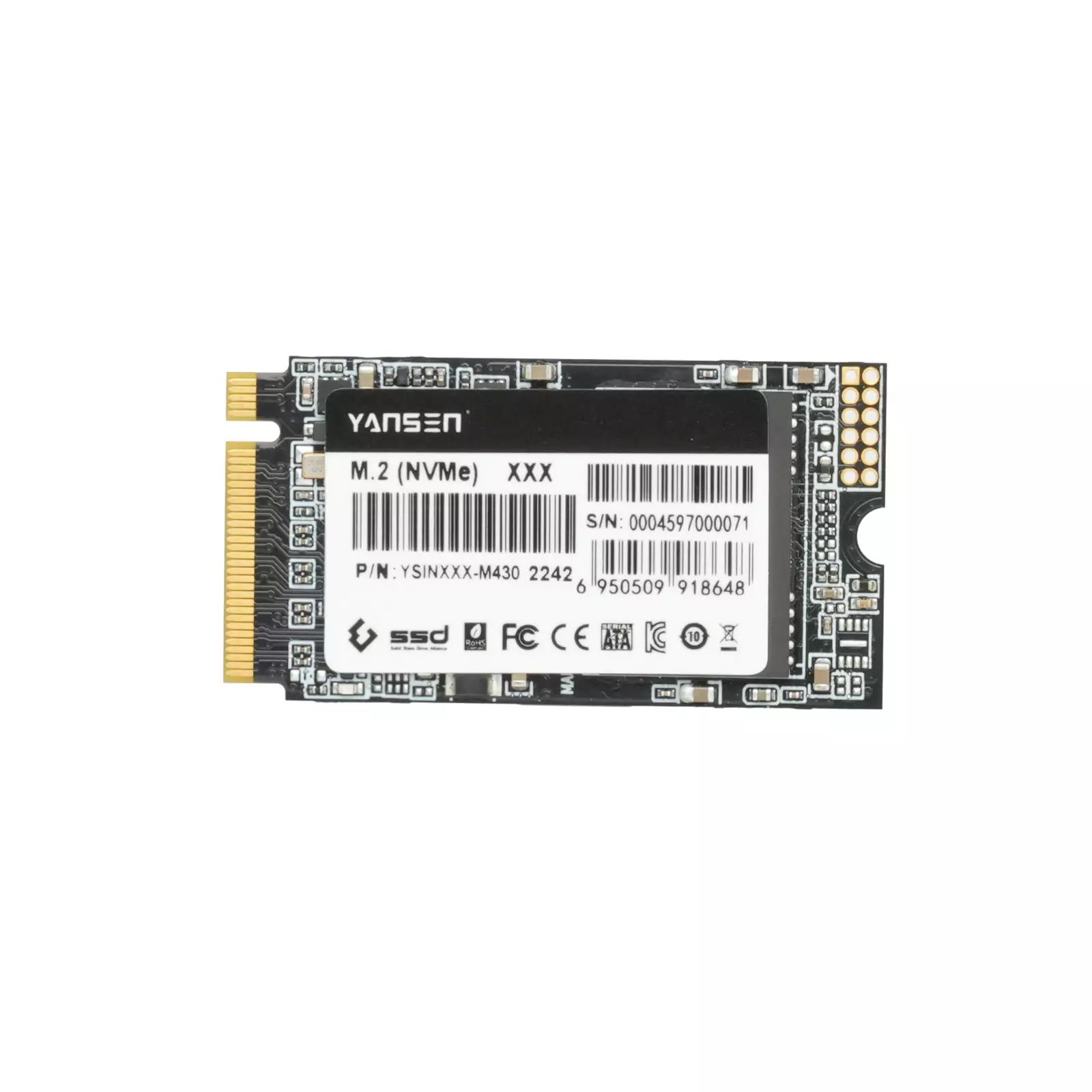 image of >Solid State Drive (SSD) FLASH - NAND (TLC) 512GB NVMe PCIe Gen 3 M.2 NVMe 2280>YSIN512-M430 2242