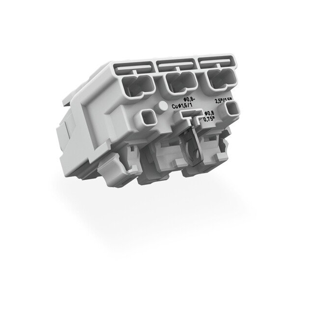 image of >SSL Connector 3 Position Receptacle, Push-In and Insert Board to Cable/Wire Push and Insert>294-8113