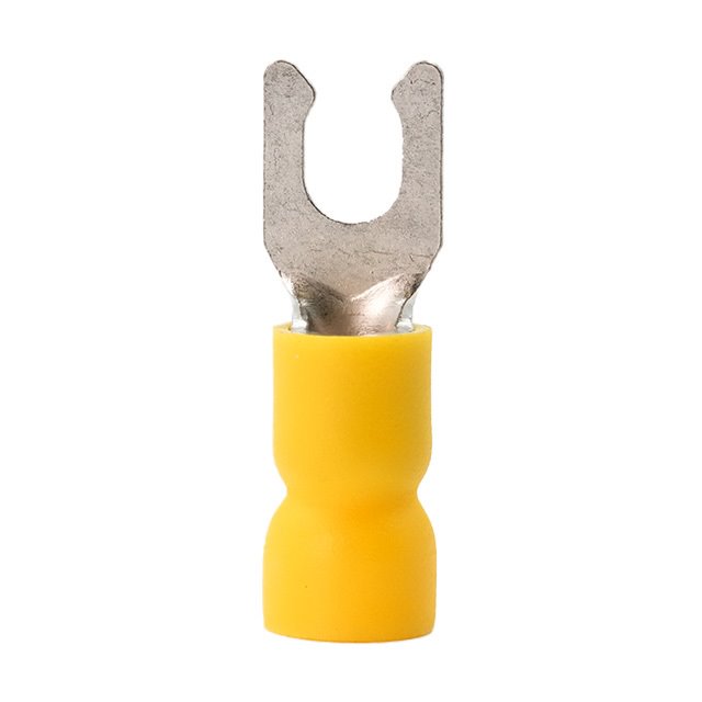 image of >Yellow 8 Stud Spade Terminal Connector Crimp 10-12 AWG>DFVL4LSR2