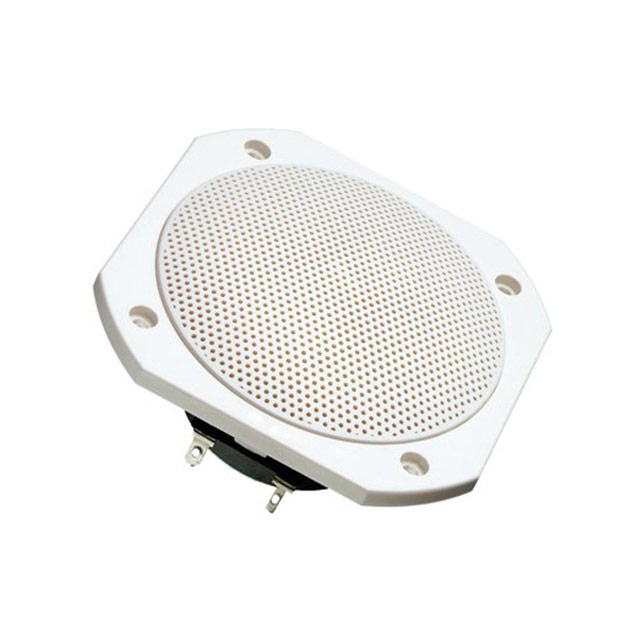 image of >4 Ohms General Purpose Speaker 25 W 90 Hz ~ 19 kHz Top Round, Square Frame>FRS 10 WP - 4 OHM (WHITE)